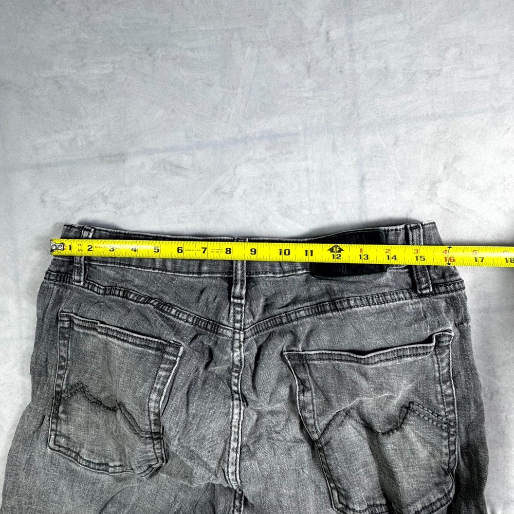 Urban Star Classic Jeans Mens 36x30 Gray Denim Cotton Stretch Slim Straight Leg - Picture 10 of 16